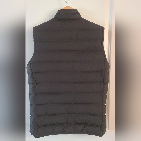 Timberland Down Puffer Vest Loose Fit Black/ Blue Men's Size Medium Full Zip - Picture 2 of 6